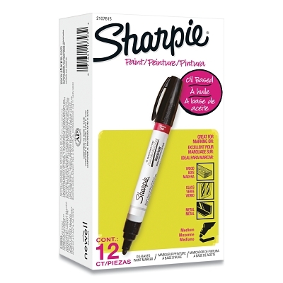 SHARPIE PAINT MEDIUM BLACK OS